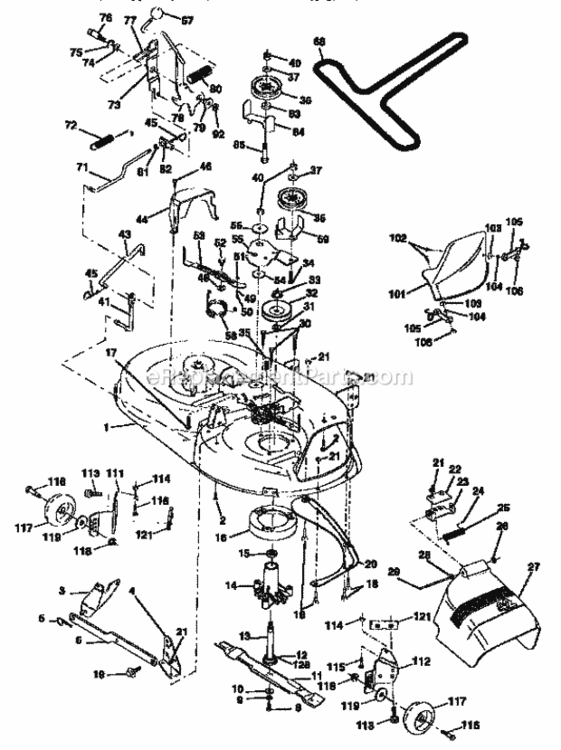 Page J Diagram and Parts List for 917256524  Craftsman Lawn Tractor
