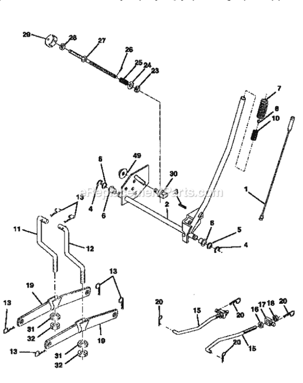 Page I Diagram and Parts List for 917256524  Craftsman Lawn Tractor