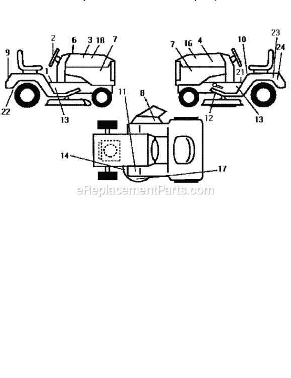 Page F Diagram and Parts List for 917256530  Craftsman Lawn Tractor