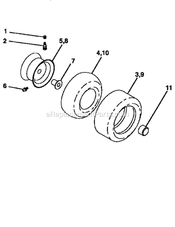 Page G Diagram and Parts List for 917256530  Craftsman Lawn Tractor