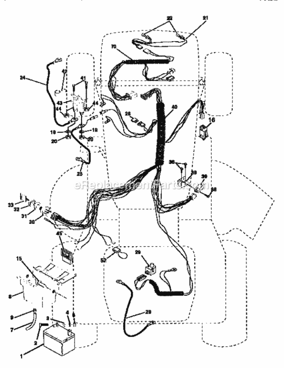 Page A Diagram and Parts List for 917256531  Craftsman Lawn Tractor