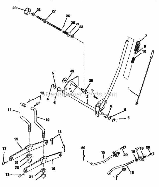 Page I Diagram and Parts List for 917256531  Craftsman Lawn Tractor