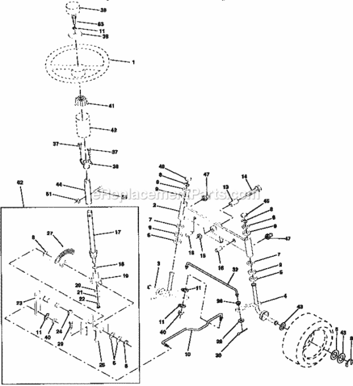 Page D Diagram and Parts List for 917256532  Craftsman Lawn Tractor