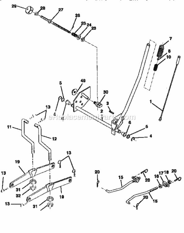 Page I Diagram and Parts List for 917256532  Craftsman Lawn Tractor