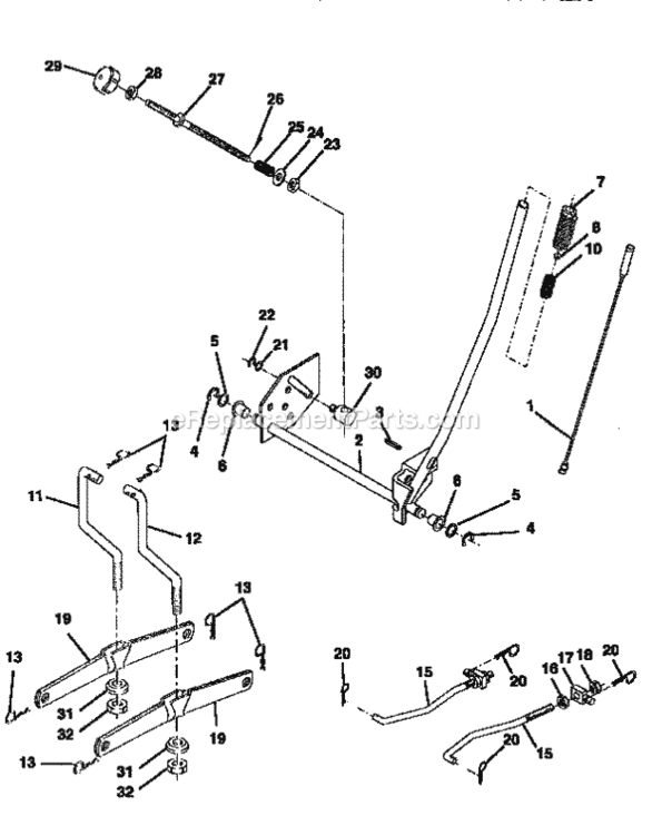 Page I Diagram and Parts List for 917256540  Craftsman Lawn Tractor