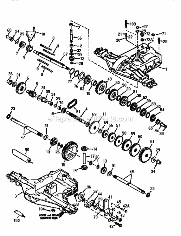 Page V Diagram and Parts List for 917256541  Craftsman Lawn Tractor