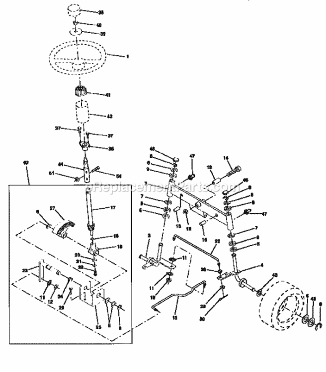 Page D Diagram and Parts List for 917256541  Craftsman Lawn Tractor