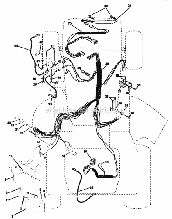 Page A Diagram and Parts List for 917256542  Craftsman Lawn Tractor
