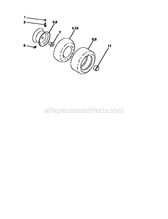 Page G Diagram and Parts List for 917256542  Craftsman Lawn Tractor