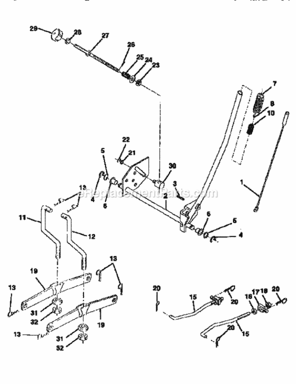 Page I Diagram and Parts List for 917256542  Craftsman Lawn Tractor