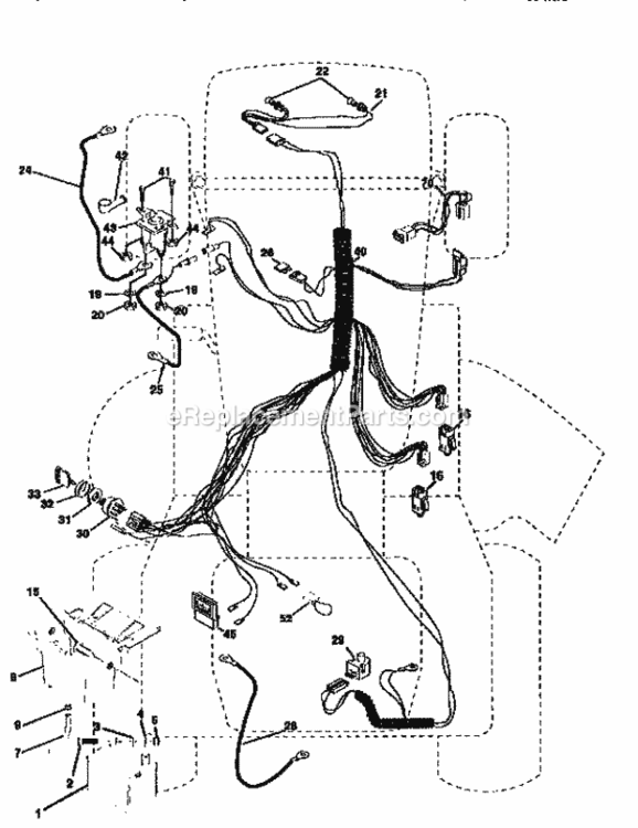 Page A Diagram and Parts List for 917256545  Craftsman Lawn Tractor