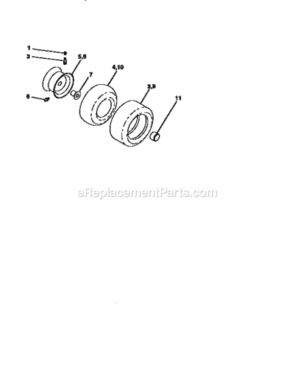 Page G Diagram and Parts List for 917256545  Craftsman Lawn Tractor