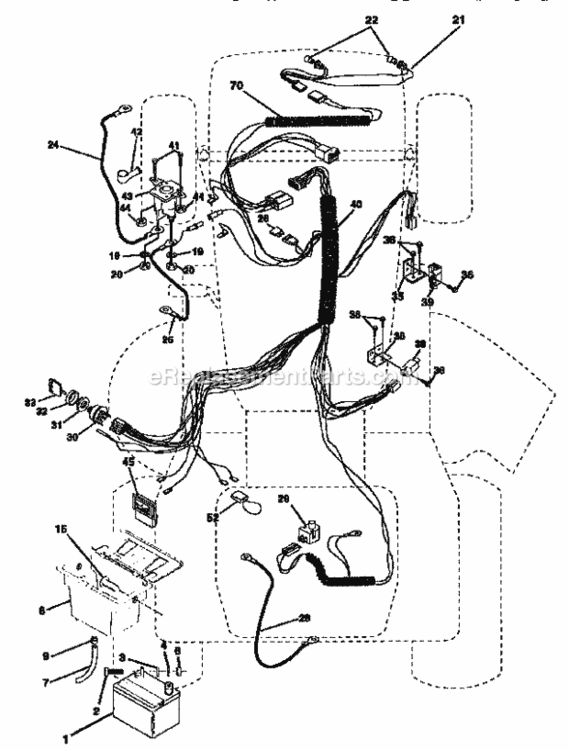 Page A Diagram and Parts List for 917256551  Craftsman Lawn Tractor