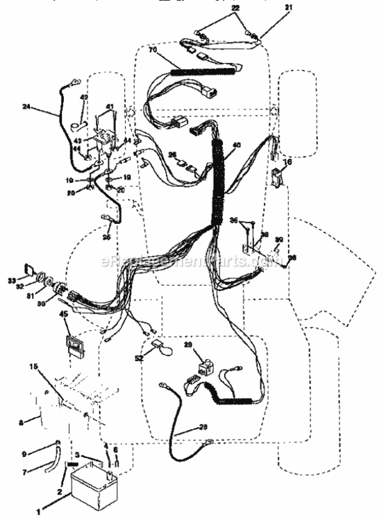 Page A Diagram and Parts List for 917256553  Craftsman Lawn Tractor