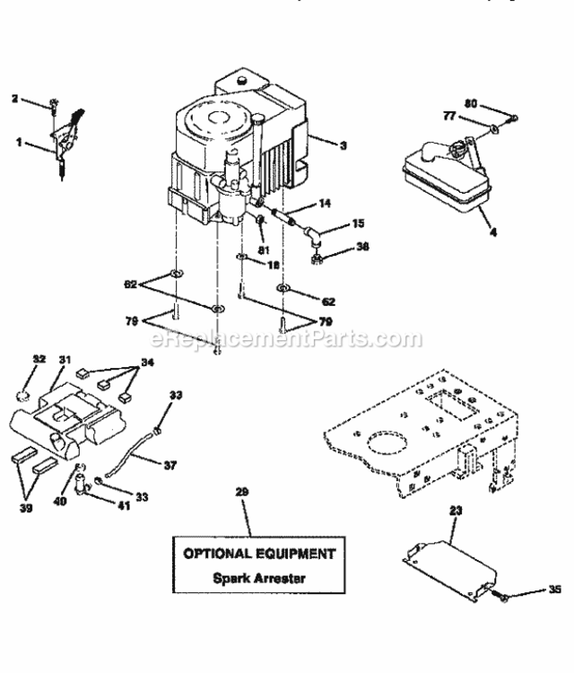 Page H Diagram and Parts List for 917256553  Craftsman Lawn Tractor