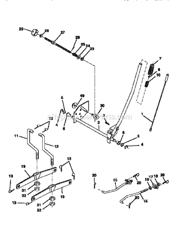 Page I Diagram and Parts List for 917256553  Craftsman Lawn Tractor