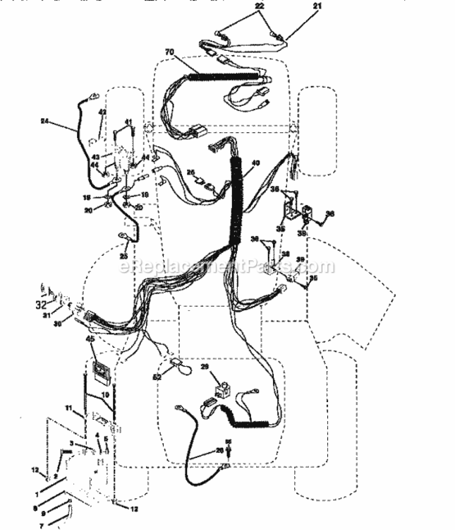Page A Diagram and Parts List for 917256560  Craftsman Lawn Tractor
