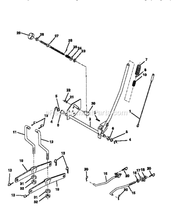 Page I Diagram and Parts List for 917256560  Craftsman Lawn Tractor