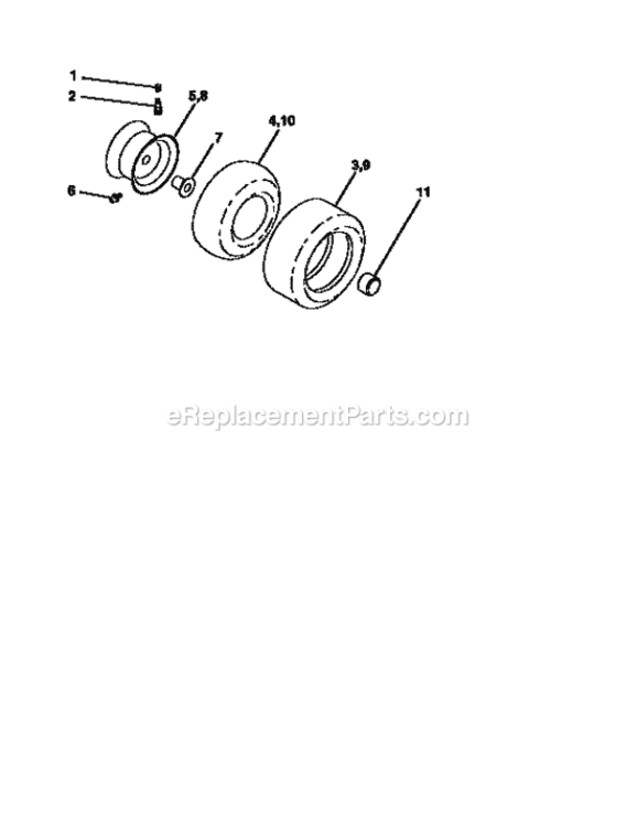 Page G Diagram and Parts List for 917256562  Craftsman Lawn Tractor