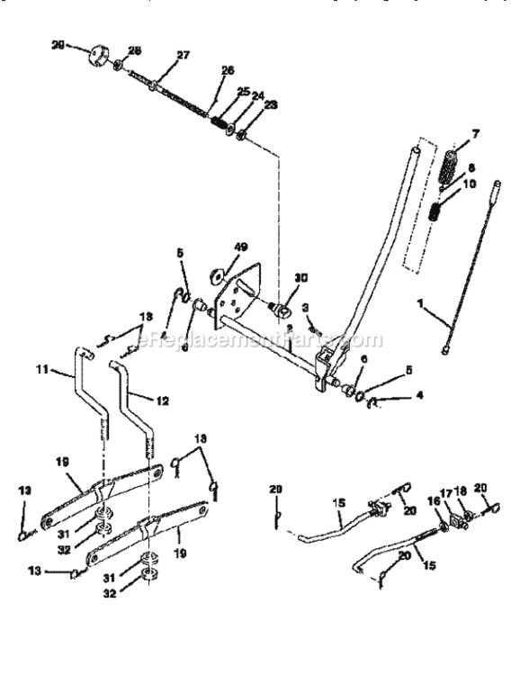 Page I Diagram and Parts List for 917256562  Craftsman Lawn Tractor