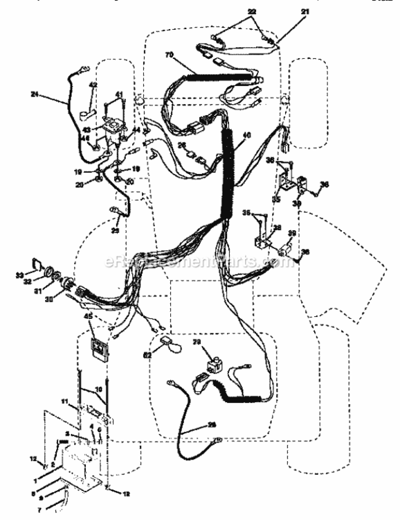 Page A Diagram and Parts List for 917256570  Craftsman Lawn Tractor