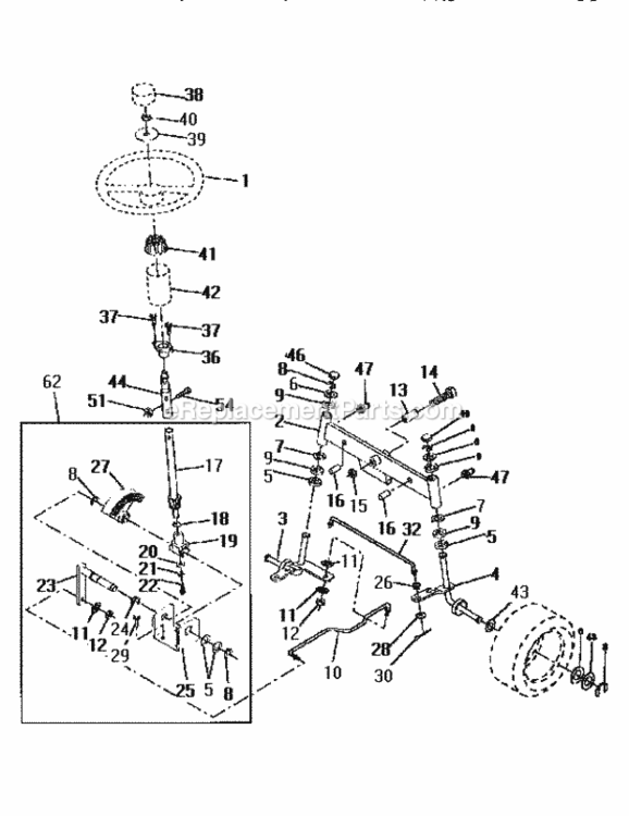 Page D Diagram and Parts List for 917256570  Craftsman Lawn Tractor