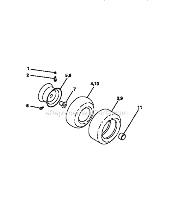 Page F Diagram and Parts List for 917256570  Craftsman Lawn Tractor