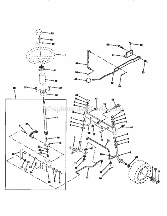 Page D Diagram and Parts List for 917256580  Craftsman Lawn Tractor