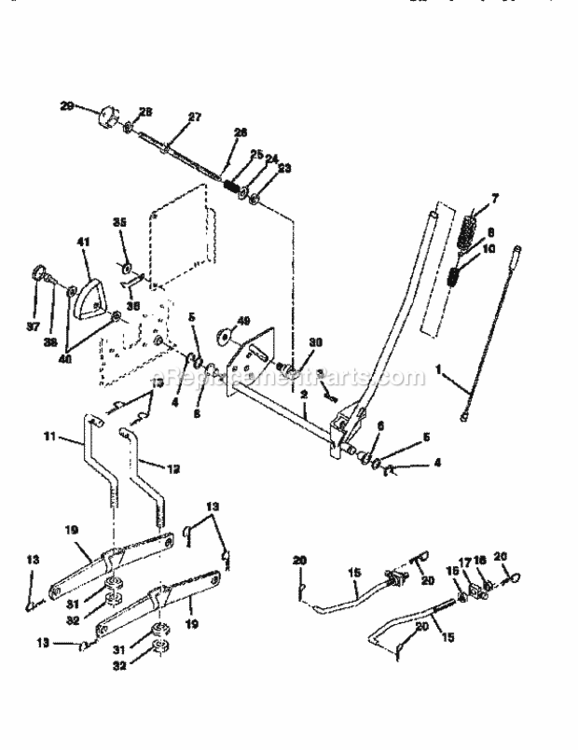 Page I Diagram and Parts List for 917256581  Craftsman Lawn Tractor