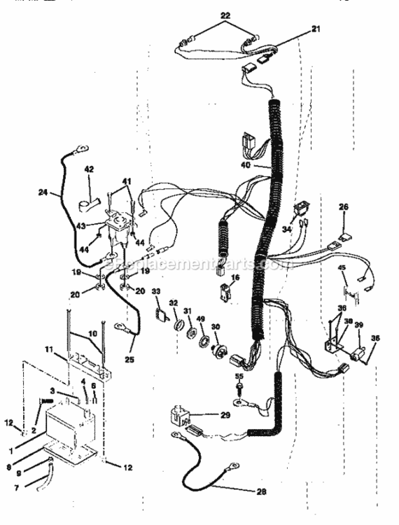 Page A Diagram and Parts List for 917256582  Craftsman Lawn Tractor