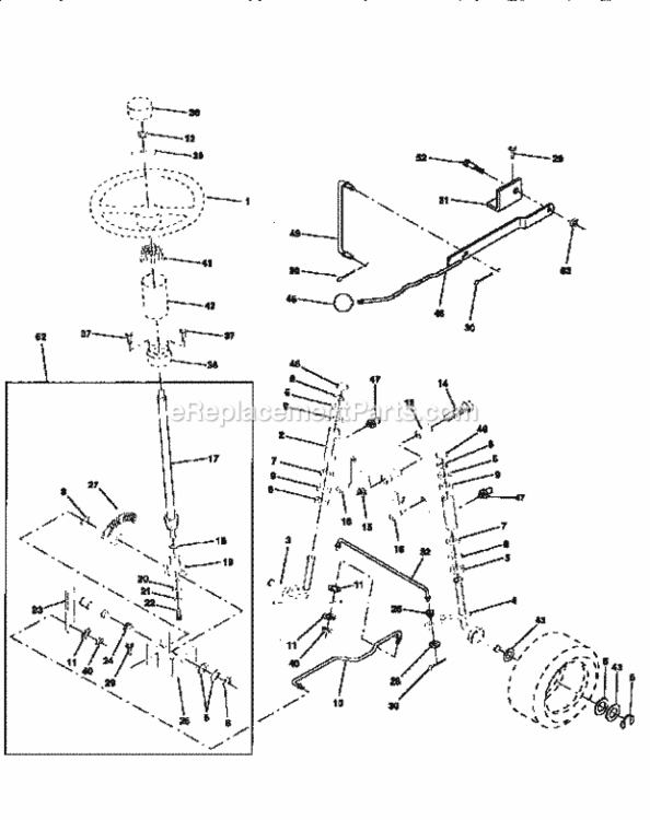 Page D Diagram and Parts List for 917256583  Craftsman Lawn Tractor