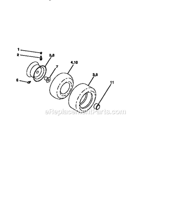 Page H Diagram and Parts List for 917256583  Craftsman Lawn Tractor