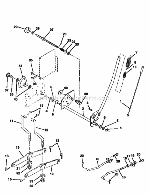 Page I Diagram and Parts List for 917256583  Craftsman Lawn Tractor