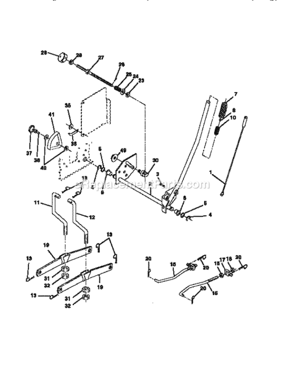 Page I Diagram and Parts List for 917256591  Craftsman Lawn Tractor