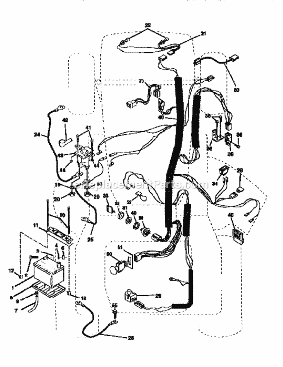Page A Diagram and Parts List for 917256600  Craftsman Lawn Tractor