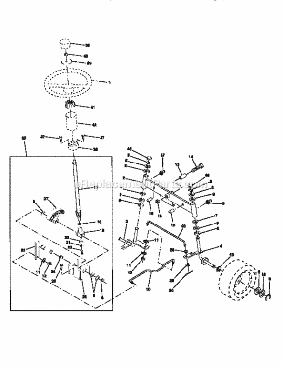 Page D Diagram and Parts List for 917256600  Craftsman Lawn Tractor