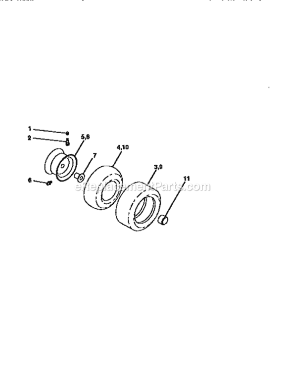 Page H Diagram and Parts List for 917256601  Craftsman Lawn Tractor