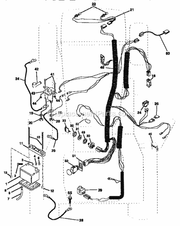 Page A Diagram and Parts List for 917256611  Craftsman Lawn Tractor