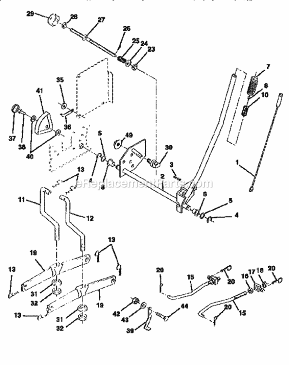 Page I Diagram and Parts List for 917256611  Craftsman Lawn Tractor