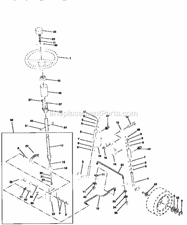 Page D Diagram and Parts List for 917256680  Craftsman Lawn Tractor