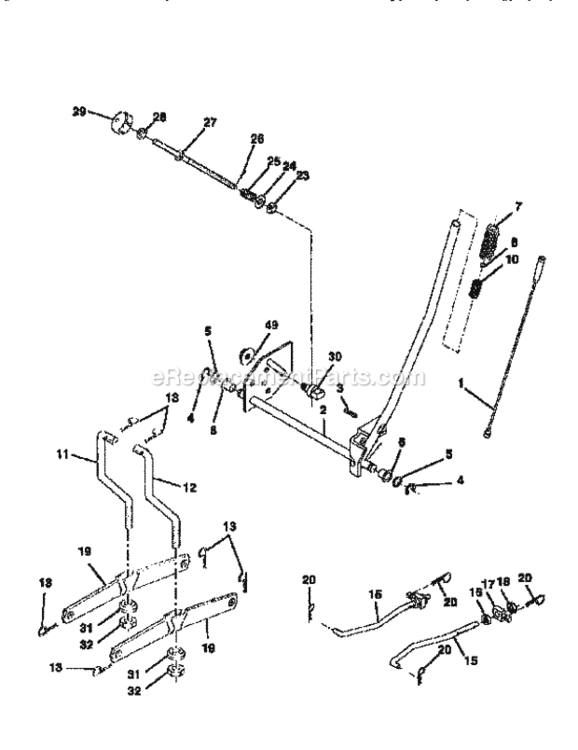 Page I Diagram and Parts List for 917256680  Craftsman Lawn Tractor