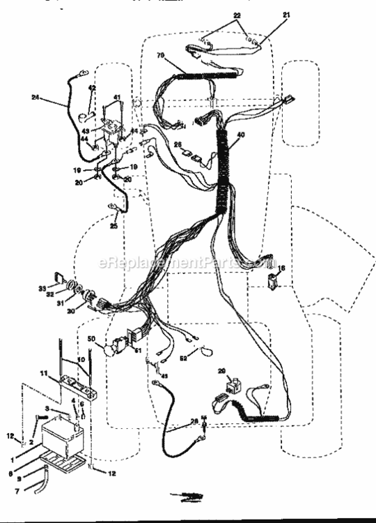 Page A Diagram and Parts List for 917256690  Craftsman Lawn Tractor