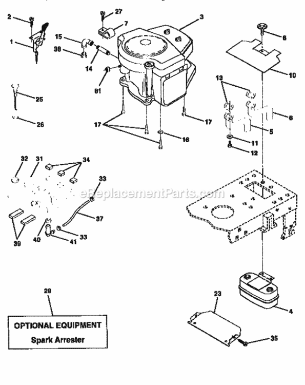Page H Diagram and Parts List for 917256690  Craftsman Lawn Tractor