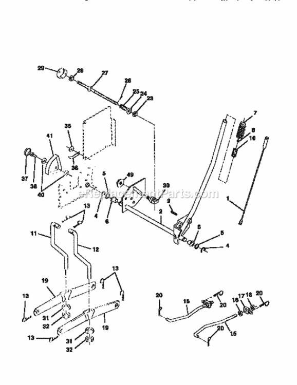 Page G Diagram and Parts List for 917256702  Craftsman Lawn Tractor