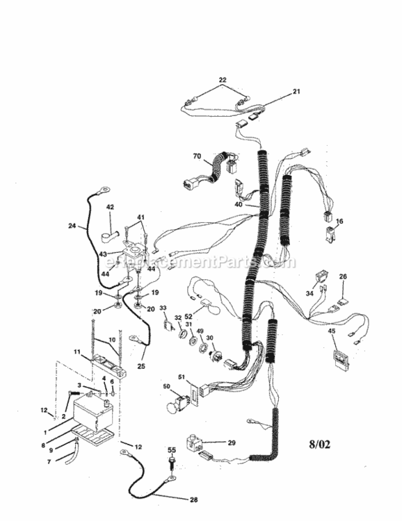 Page A Diagram and Parts List for 917256711  Craftsman Lawn Tractor