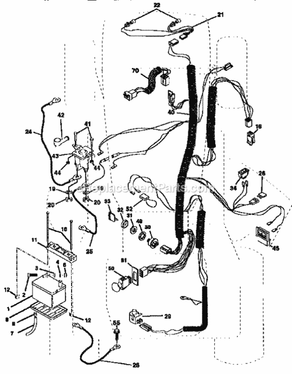 Page A Diagram and Parts List for 917256712  Craftsman Lawn Tractor
