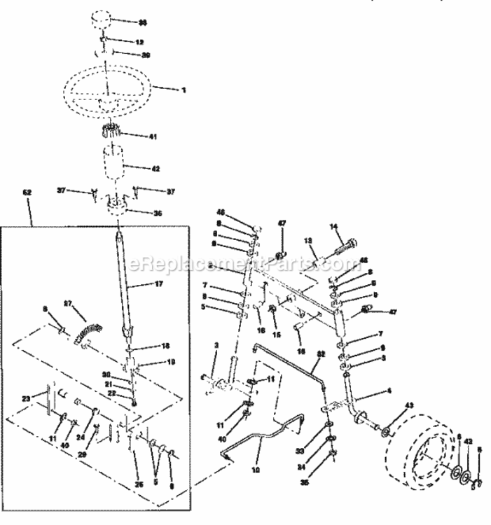 Page D Diagram and Parts List for 917256712  Craftsman Lawn Tractor
