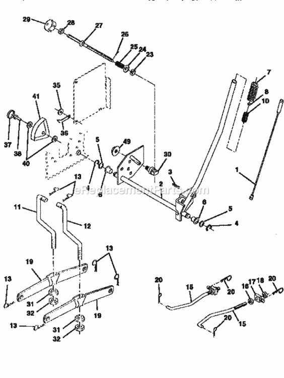 Page I Diagram and Parts List for 917256712  Craftsman Lawn Tractor