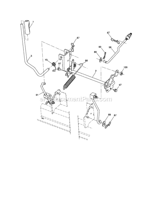 Page I Diagram and Parts List for 917256790  Craftsman Lawn Tractor