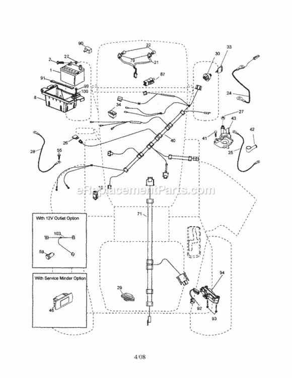 Page A Diagram and Parts List for 917256791  Craftsman Lawn Tractor